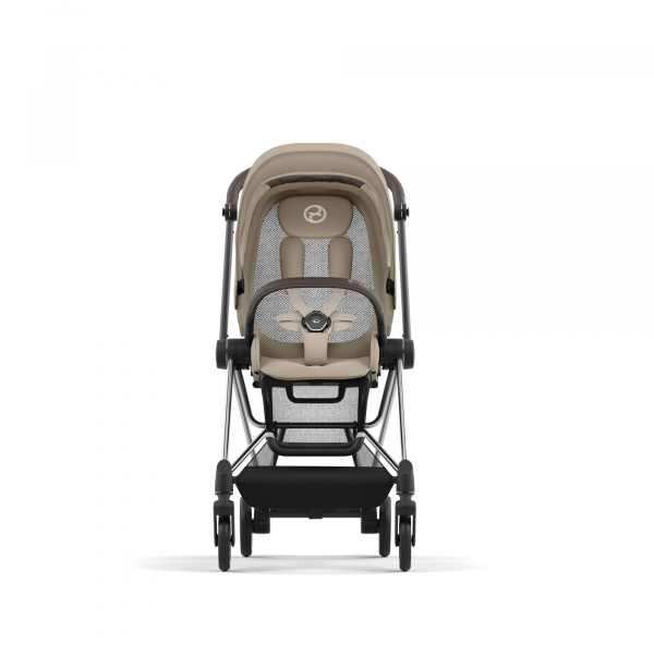 Poussette duo mios 3 cozy beige châssis chrome brown + siège auto cloud t i-size Cybex