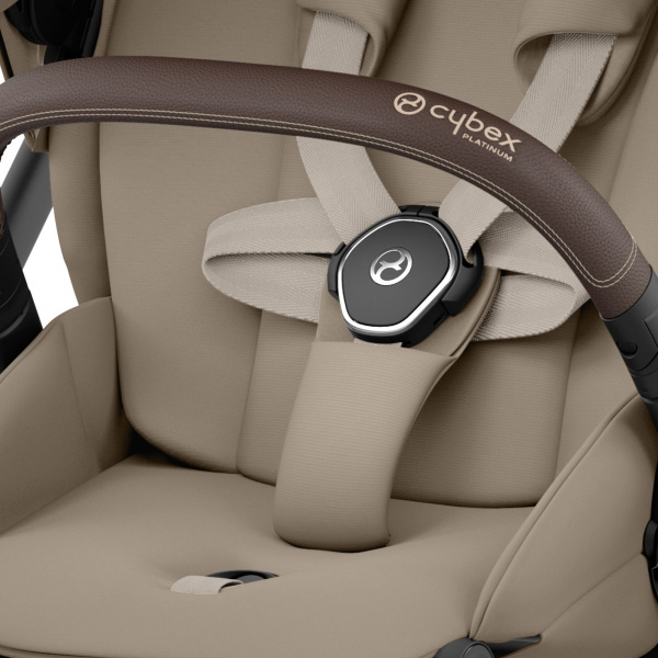 Poussette duo mios 3 cozy beige châssis chrome brown + siège auto cloud t i-size Cybex