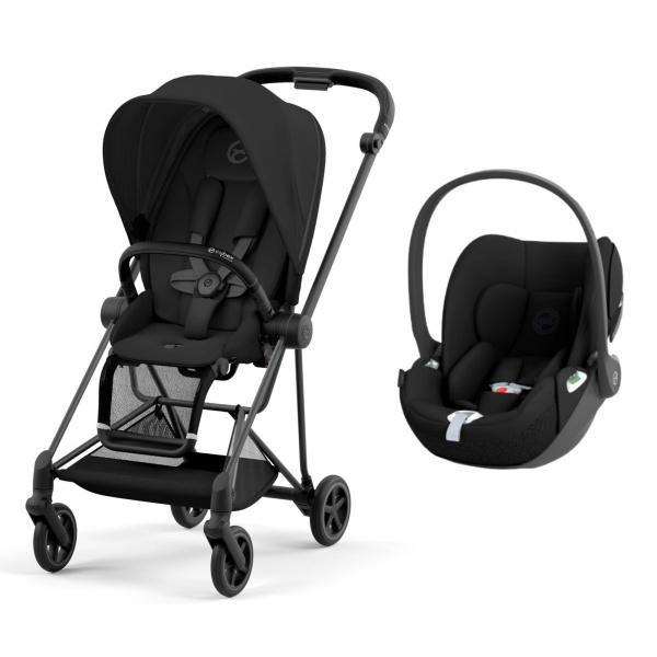 Poussette duo mios 3 sepia black châssis matt black + cloud t i-size Cybex