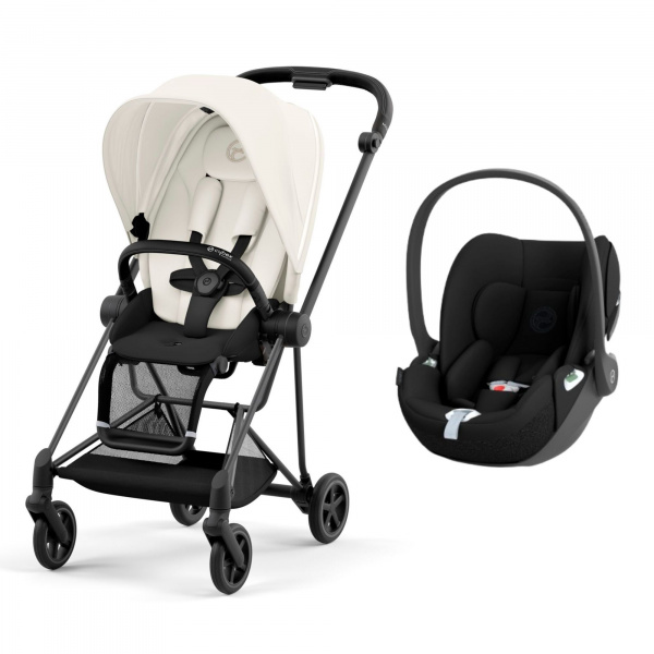 Poussette duo mios 3 off white châssis matt black + cloud t i-size Cybex