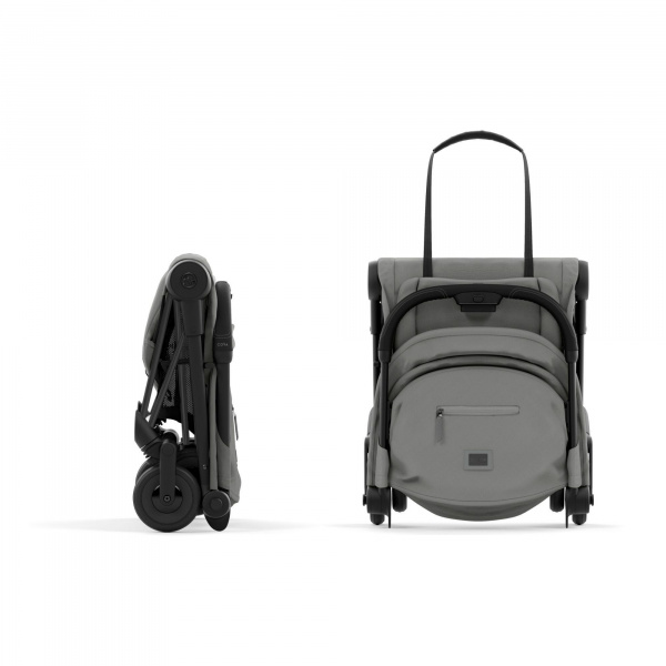 Poussette duo coya mirage grey châssis matt black + cloud t i-size Cybex