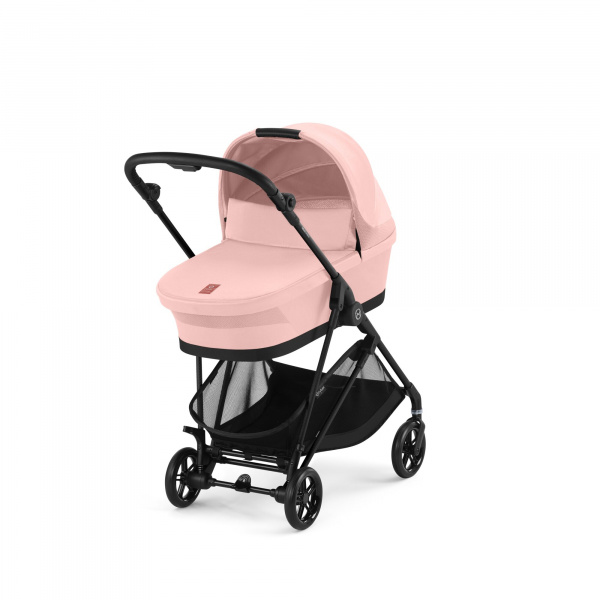 Poussette trio melio carbon stormy blue + aton b2 i-size + nacelle Cybex