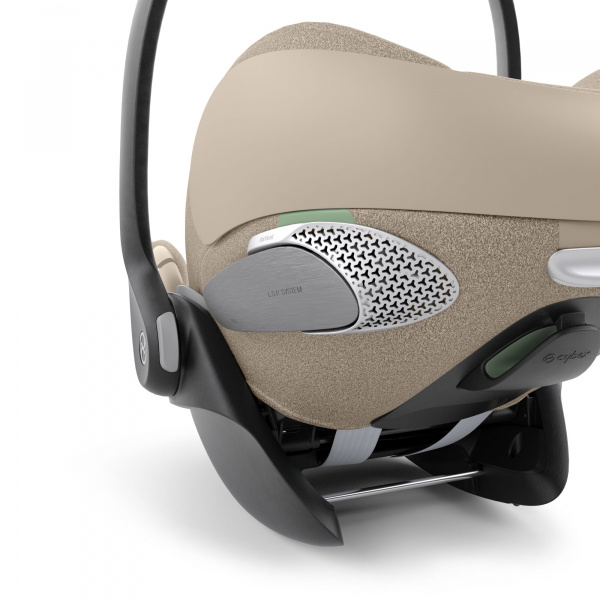 Poussette duo melio carbon 6 almond beige avec siège auto cloud t i-size tissu plus Cybex