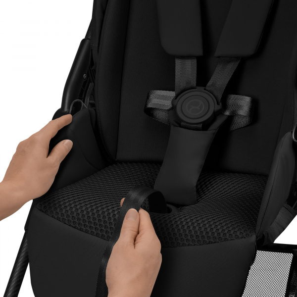 Poussette duo melio carbon 6 magic black avec siège auto cloud g i-size Cybex