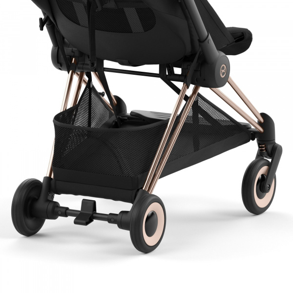 Poussette duo coya sepia black châssis rosegold + cloud t i-size Cybex