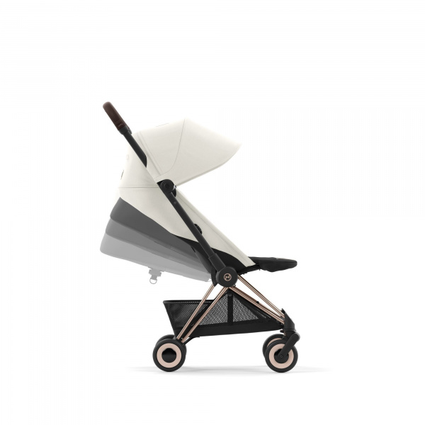 Poussette duo coya off white châssis rosegold + cloud t i-size Cybex