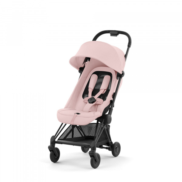 Poussette duo coya peach pink châssis matt black + cloud t i-size Cybex