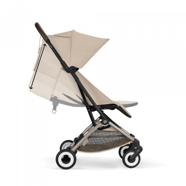Poussette duo orfeo 3 compacte almond beige avec siège auto aton b2 i-size Cybex