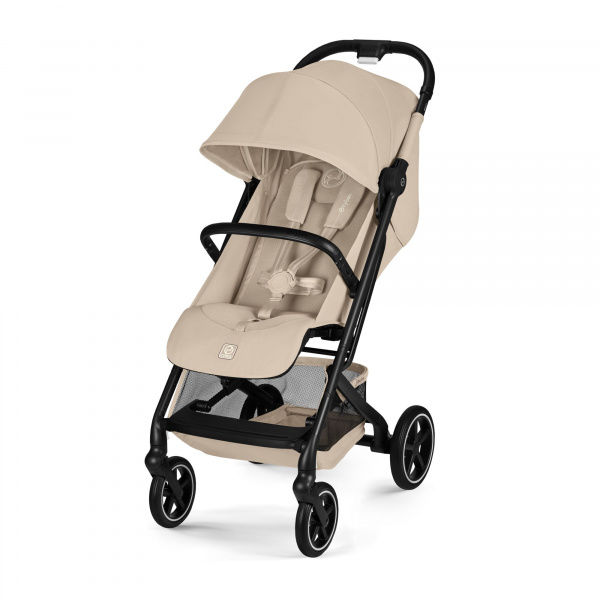 Poussette duo beezy 4 compacte almond beige avec siège auto cloud t i-size Cybex