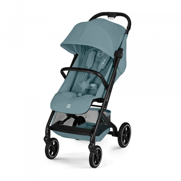 Poussette duo beezy 4 compacte stormy blue avec siège auto cloud t i-size Cybex