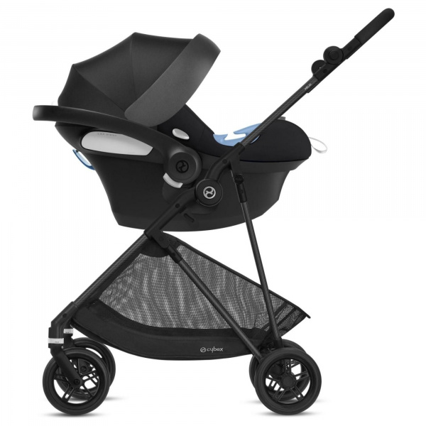 Poussette duo melio 4 fog grey + siège auto aton b2 i-size Cybex