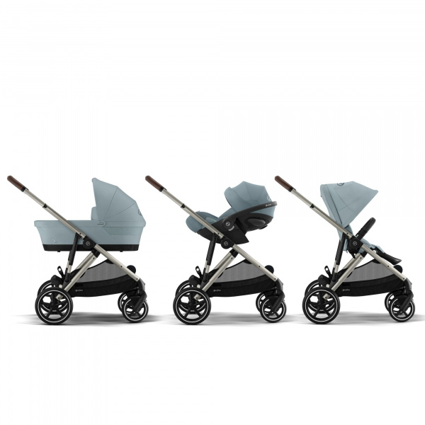 Poussette duo gazelle s moon black + siège auto cloud g i-size Cybex