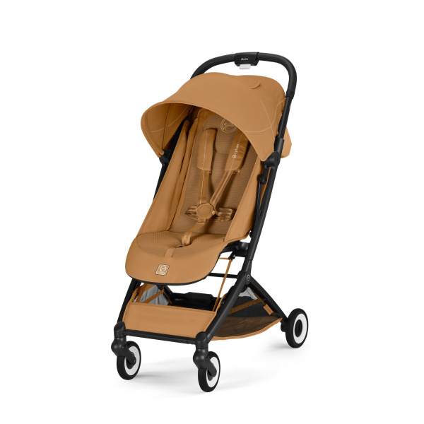 Poussette duo orfeo 3 compacte cinnamon yellow avec siège auto aton b2 i-size Cybex