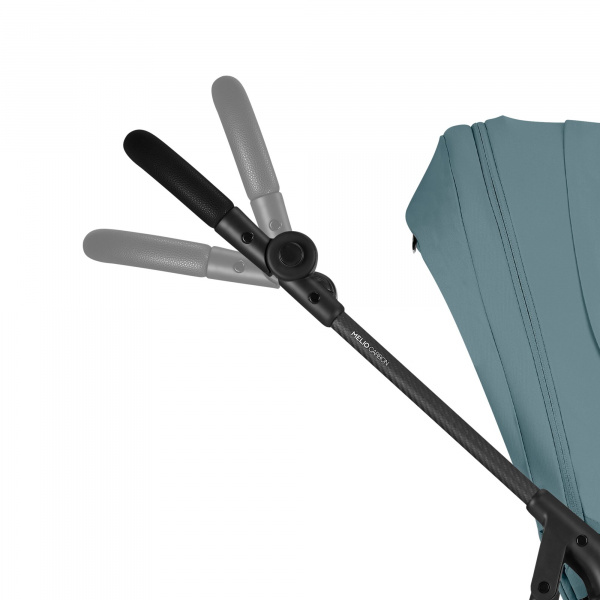 Poussette duo melio carbon 6 stormy blue avec siège auto cloud g i-size Cybex