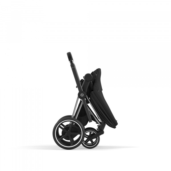 Poussette duo e-priam 2 cozy beige châssis chrome black + cloud g i-size Cybex