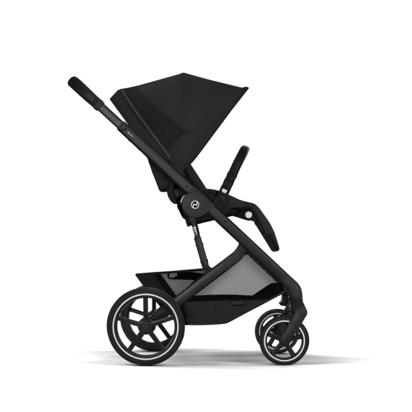 Poussette duo tout terrain balios s lux 4 avec nacelle pliable moon black Cybex