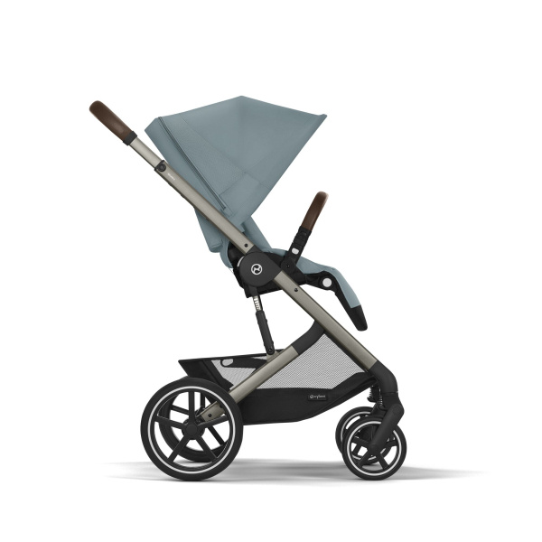 Poussette duo tout terrain balios s lux 4 avec nacelle pliable stormy blue Cybex