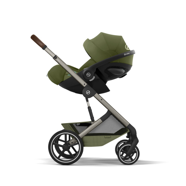 Poussette duo tout terrain balios s lux 4 avec nacelle pliable moss green Cybex