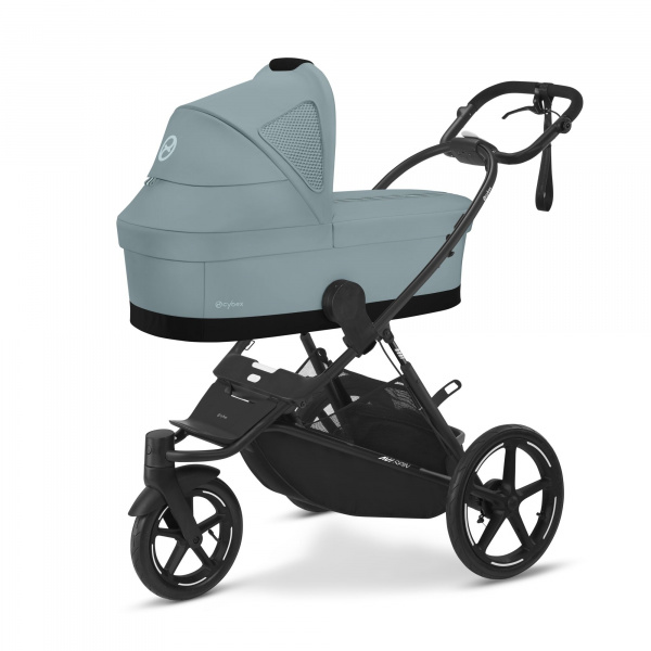 Poussette duo eezy s twist+ 2 pivotante stormy blue avec nacelle cot s Cybex