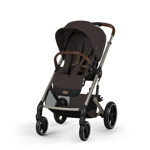 Poussette duo tout terrain balios s lux 4 avec nacelle pliable moon black Cybex