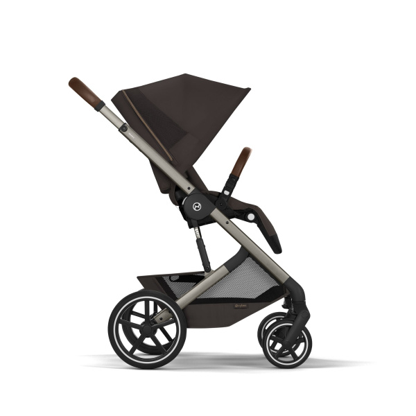 Poussette duo tout terrain balios s lux 4 avec nacelle pliable moon black Cybex