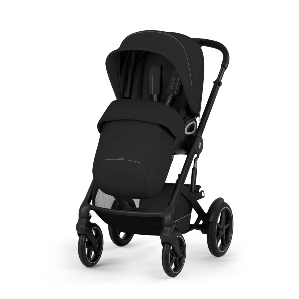 Poussette duo tout terrain talos s lux 4 avec nacelle pliable moon black Cybex