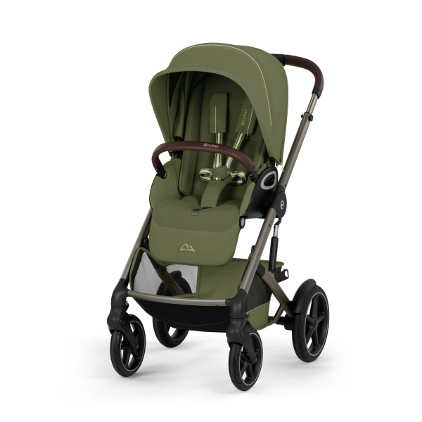 Poussette duo tout terrain talos s lux 4 avec nacelle pliable moss green Cybex