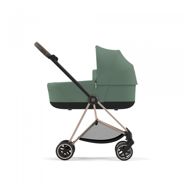Poussette duo mios 3 sepia black châssis rose gold + nacelle luxe Cybex