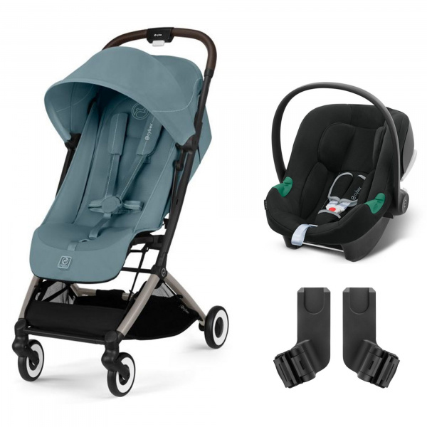 Poussette duo orfeo 2 magic black + aton b2 i-size Cybex