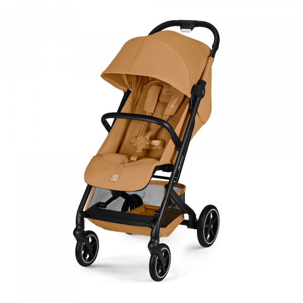 Poussette duo beezy 4 compacte cinnamon yellow avec siège auto cloud t i-size Cybex