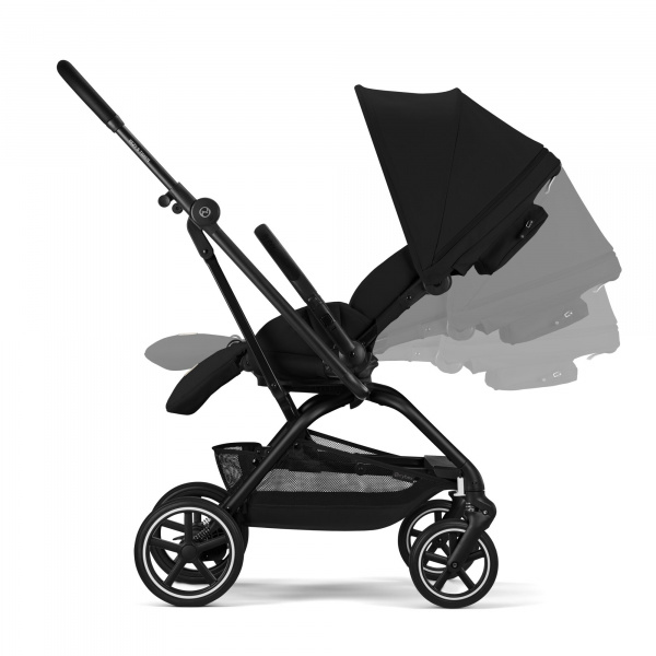 Poussette duo eezy s twist+ 2 pivotante magic black avec siège auto cloud g i-size Cybex