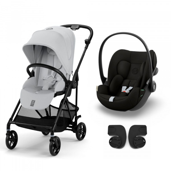 Poussette duo melio carbon magic black + cloud g i-size Cybex