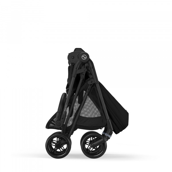 Poussette duo melio carbon magic black + nacelle melio cot Cybex
