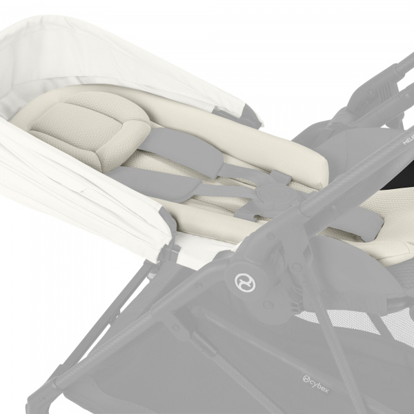 Poussette duo melio carbon canvas white + nacelle melio cot Cybex