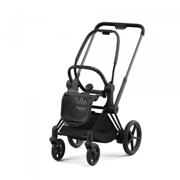 Poussette duo e-priam 2 mirage grey châssis matt black + cloud g i-size Cybex
