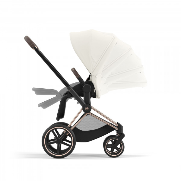 Poussette duo priam 4 peach pink châssis rose gold + siège auto cloud t i-size Cybex
