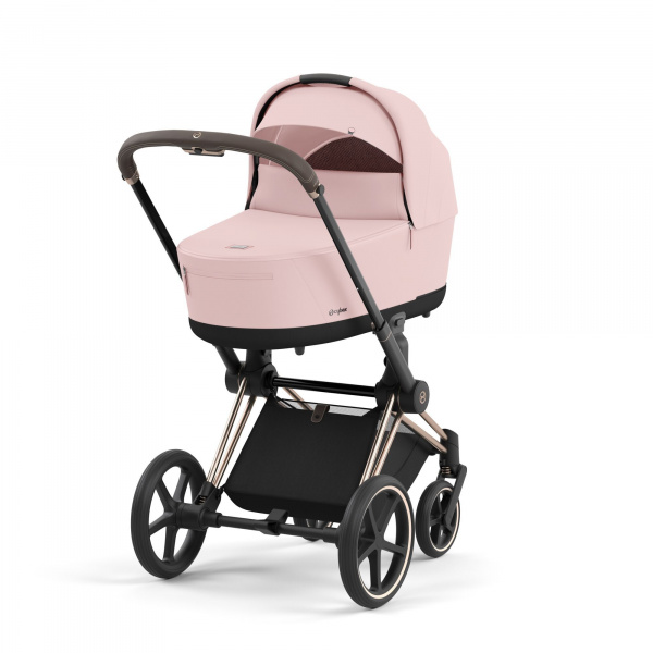 Poussette trio priam 4 peach pink châssis rose gold + cloud t i-size + nacelle luxe Cybex