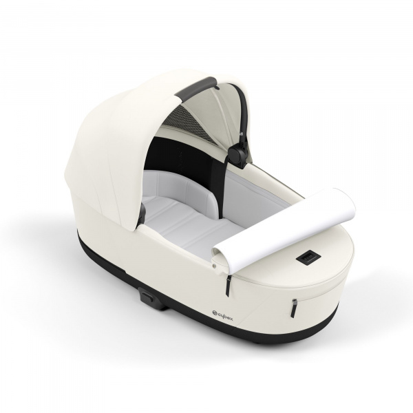 Poussette trio e-priam 2 off white châssis rose gold + cloud t i-size + nacelle Cybex
