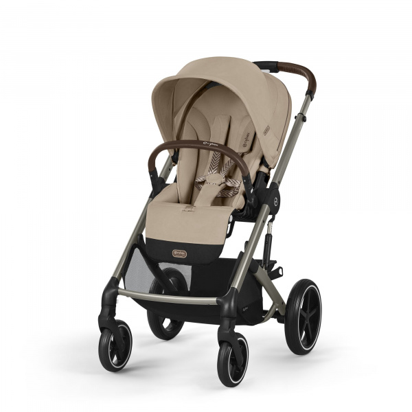 Poussette trio balios s lux 3 almond beige + siège auto cloud g i-size + nacelle + base g Cybex