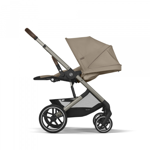 Poussette trio balios s lux 3 almond beige + siège auto cloud g i-size + nacelle + base g Cybex