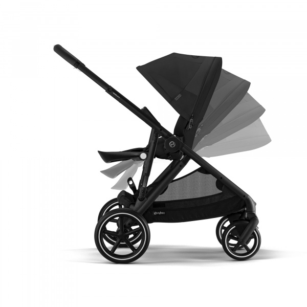 Poussette trio gazelle s moon black + siège auto cloud g i-size + nacelle s + base g Cybex