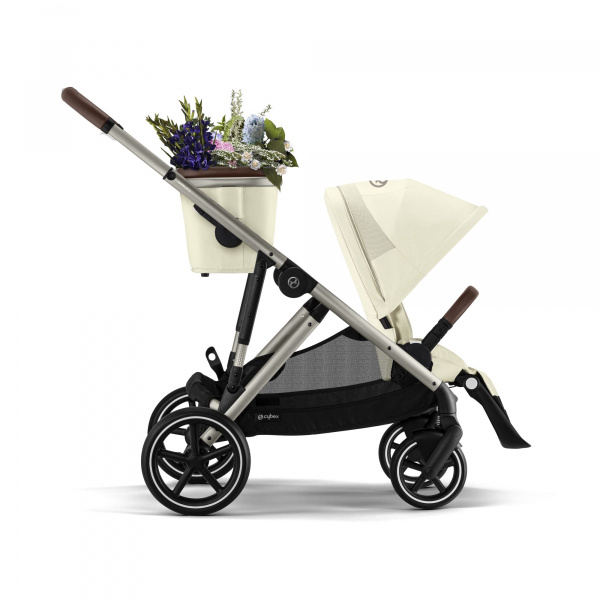 Poussette trio gazelle s moon black + siège auto cloud g i-size + nacelle s + base g Cybex