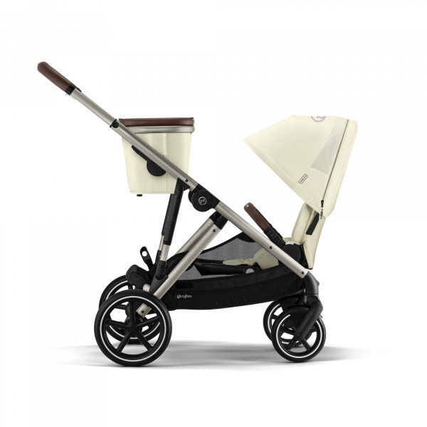 Poussette trio gazelle s moon black + siège auto cloud g i-size + nacelle s + base g Cybex