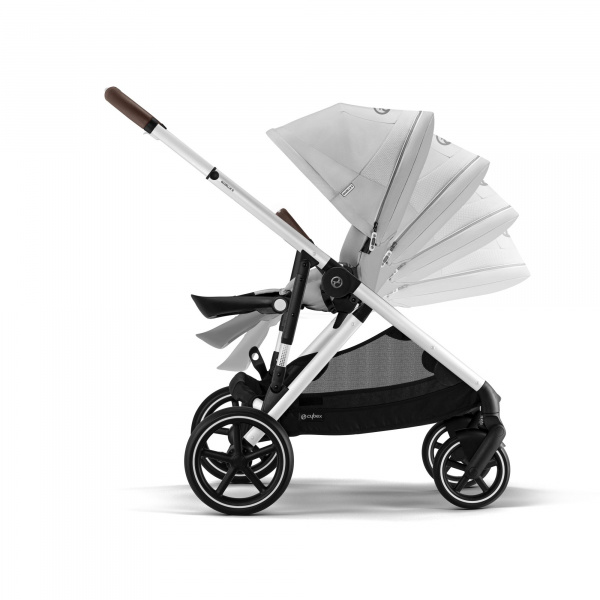 Poussette trio gazelle s moon black + siège auto cloud g i-size + nacelle s + base g Cybex