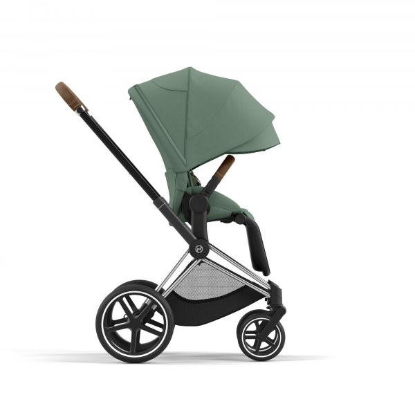 Poussette trio priam 4 mirage grey châssis chrome brown + cloud t i-size + nacelle luxe Cybex