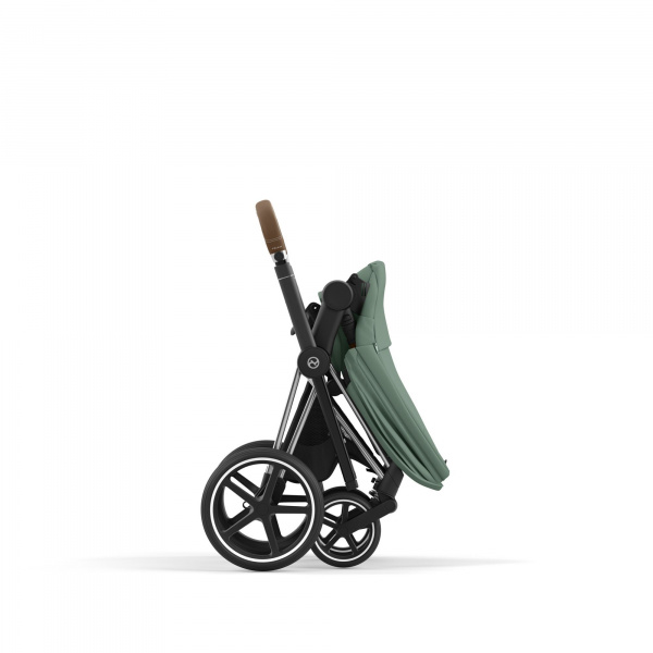 Poussette trio priam 4 mirage grey châssis chrome brown + cloud t i-size + nacelle luxe Cybex