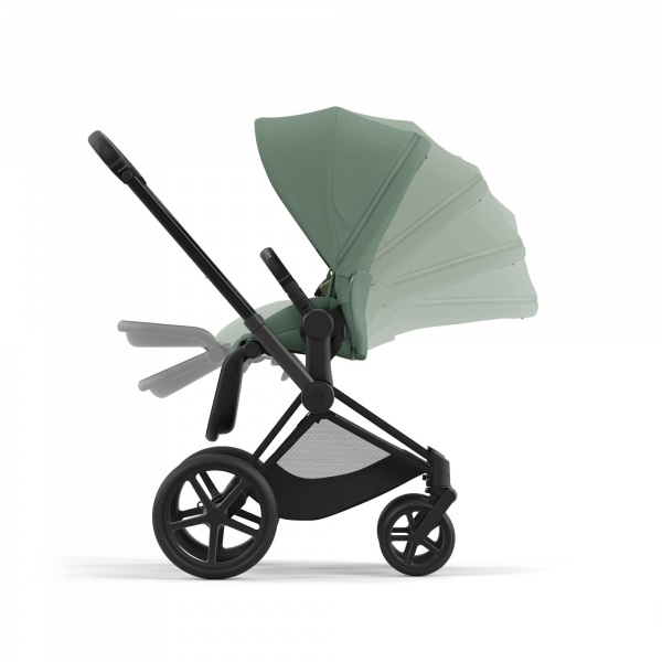 Poussette trio priam 4 leaf green châssis matt black + cloud t i-size + nacelle luxe Cybex