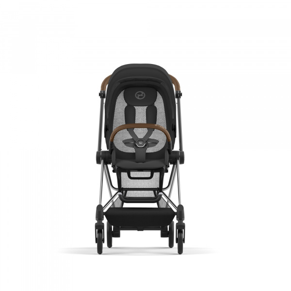 Poussette trio mios 3 sepia black châssis chrome brown + cloud t i-size + nacelle luxe Cybex