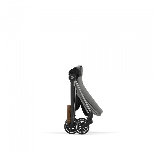 Poussette trio mios 3 mirage grey châssis chrome brown + cloud t i-size + nacelle luxe Cybex