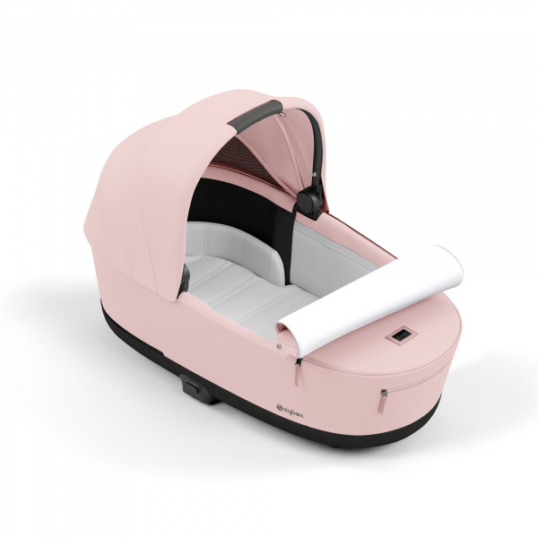 Poussette trio e-priam 2 peach pink châssis chrome black + cloud t i-size + nacelle Cybex